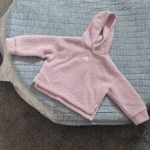 Adidas Kids Pink Fleece Hoodie